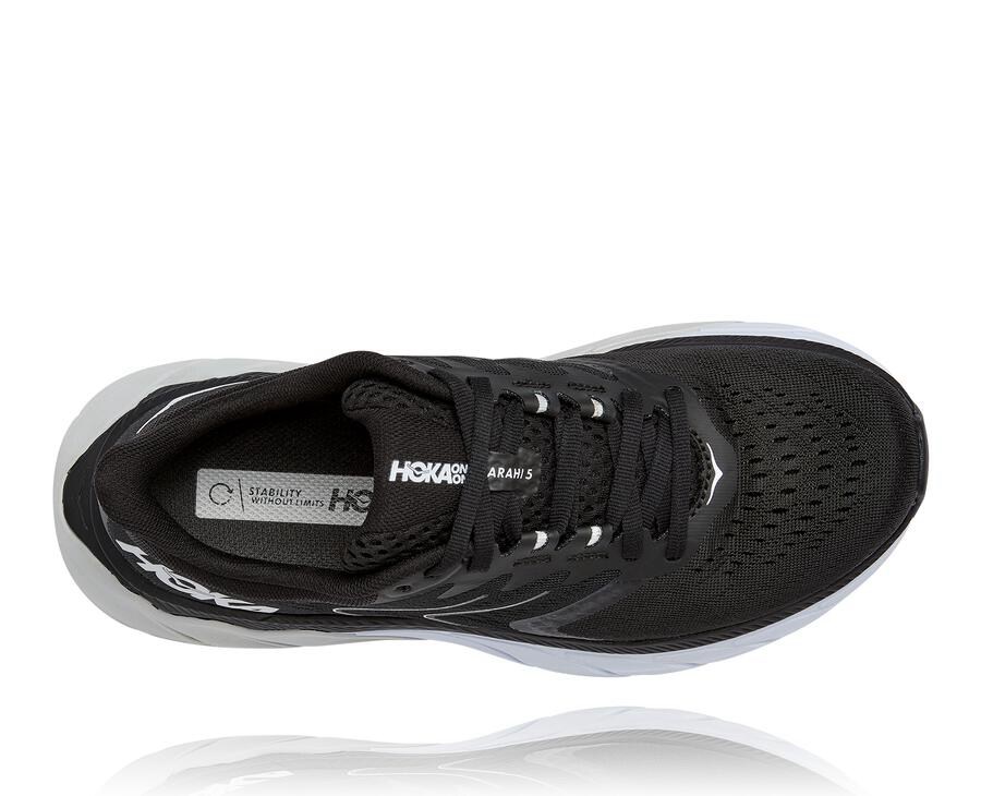 Hoka One One Hardloopschoenen Dames - Arahi 5 - Zwart/Wit - ZA3927804